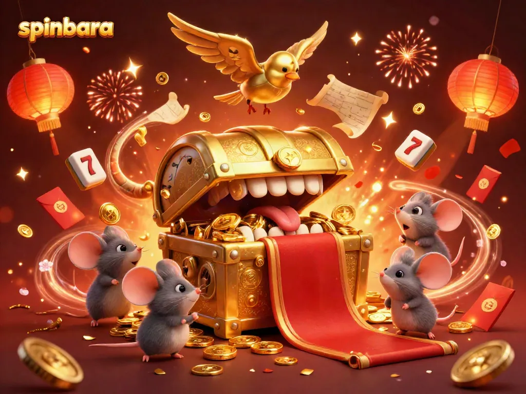 Experience the exciting world of Spinbara casino with vibrant slots, golden treasures, and adventurous characters.